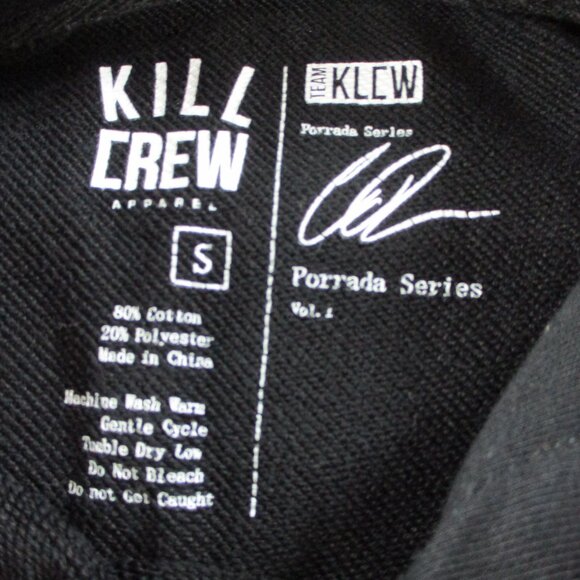 Kill Crew Hoodie Men Small Black Red Boxing Club MMA Sweatshirt Pullover Sweater - Picture 4 of 8